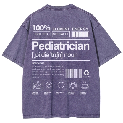 Pediatrician Unisex Fit Washed T-Shirt