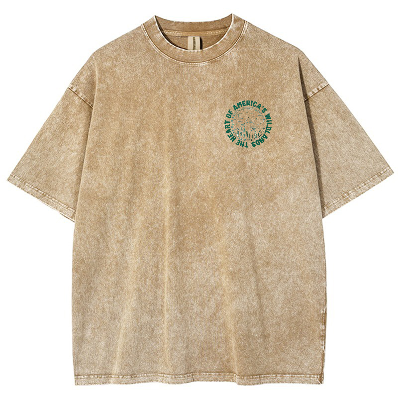 National Parks Vintage Snowflake Washed T-Shirt-moweekender