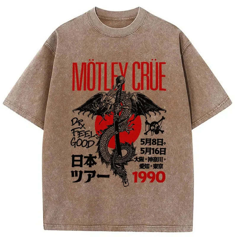Motley Crue Washed Vintage T-Shirt-moweekender