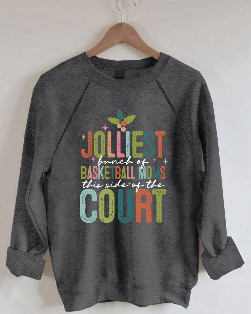 Sport Basketball Moms Printed Sweatshirt-moweekender