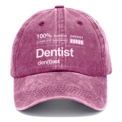 Dentist Unisex Vintage Casual Washed Cap-moweekender