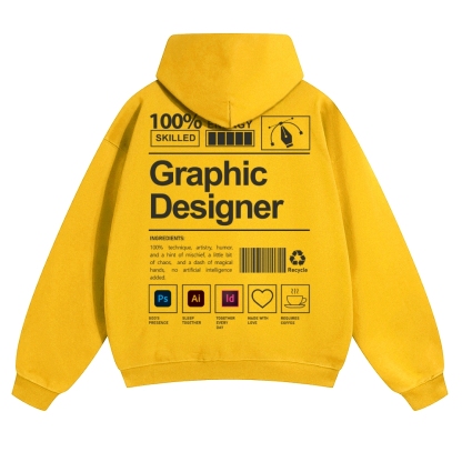 Graphic Designer Unisex Casual Anime Print Hoodie-moweekender
