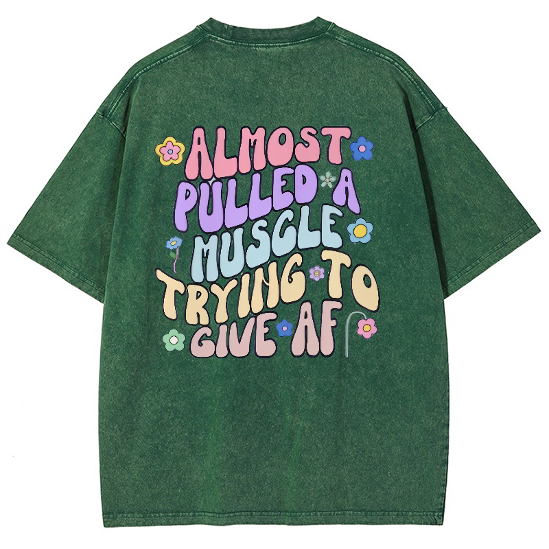 Almost Pulled A Muscle Trying To Give AF Vintage Snowflake Washed T-Shirt-moweekender