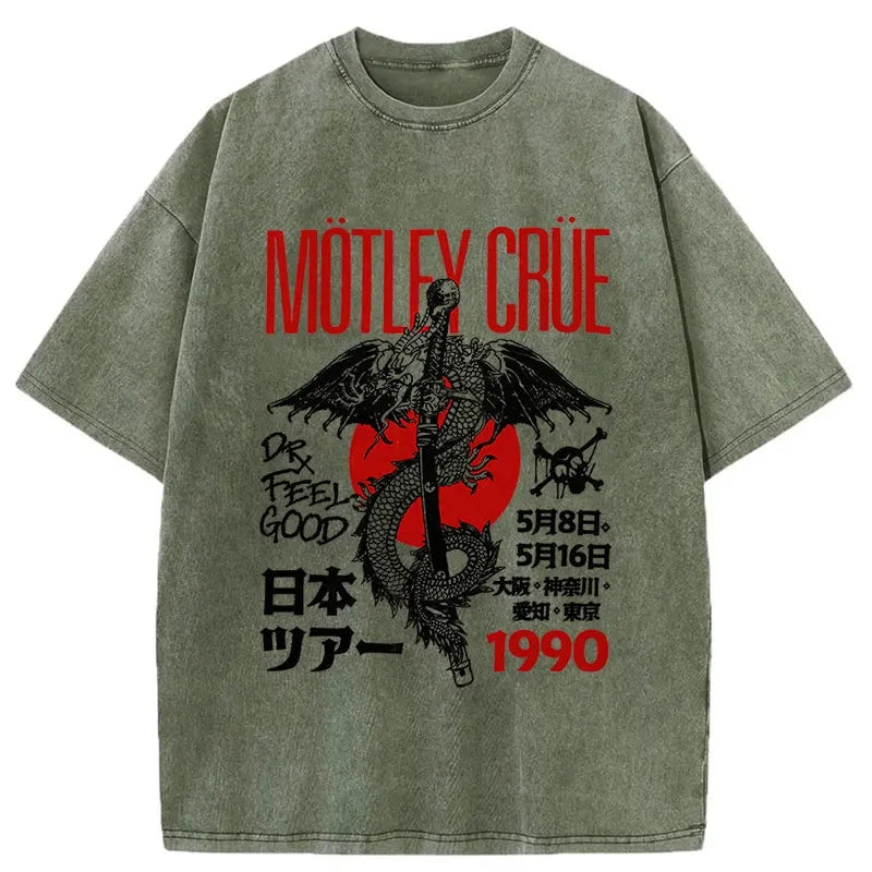 Motley Crue Washed Vintage T-Shirt-moweekender