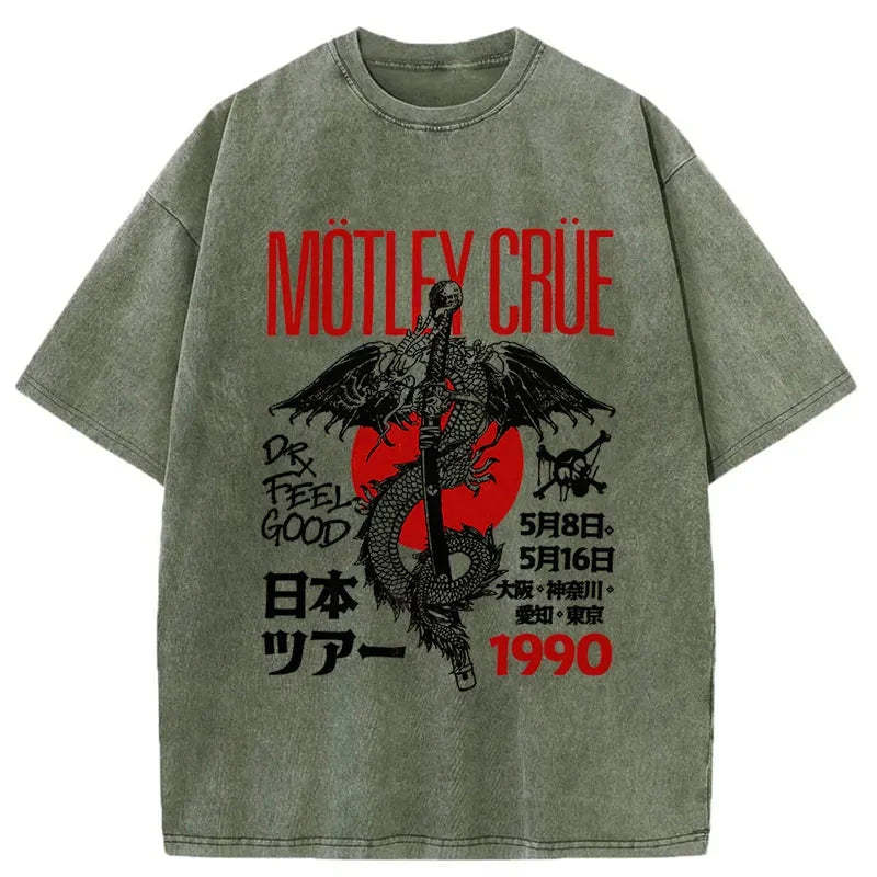 Motley Crue Washed Vintage T-Shirt-moweekender
