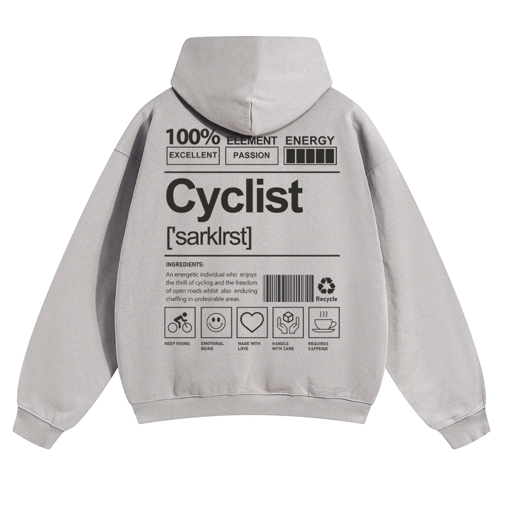 Cyclist Solid Color Hoodie