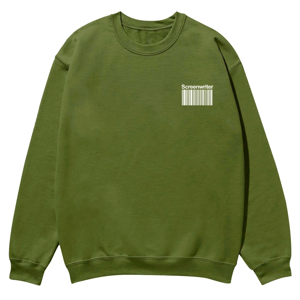 Screenwriter Printed Crew Neck Sweatshirt-moweekender