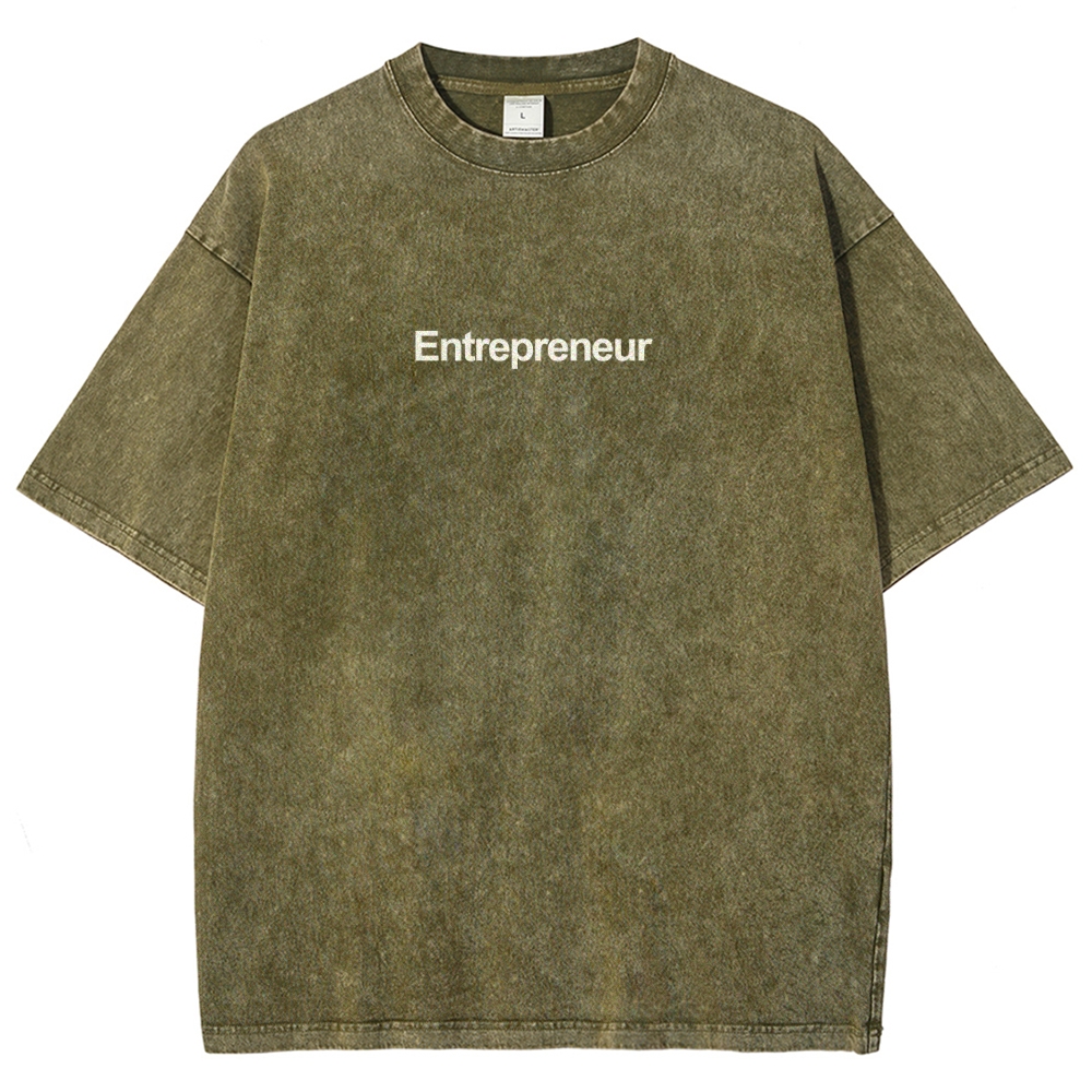 Entrepreneur Unisex Fit Washed T-Shirt-moweekender