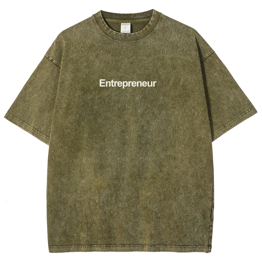 Entrepreneur Unisex Fit Washed T-Shirt-moweekender