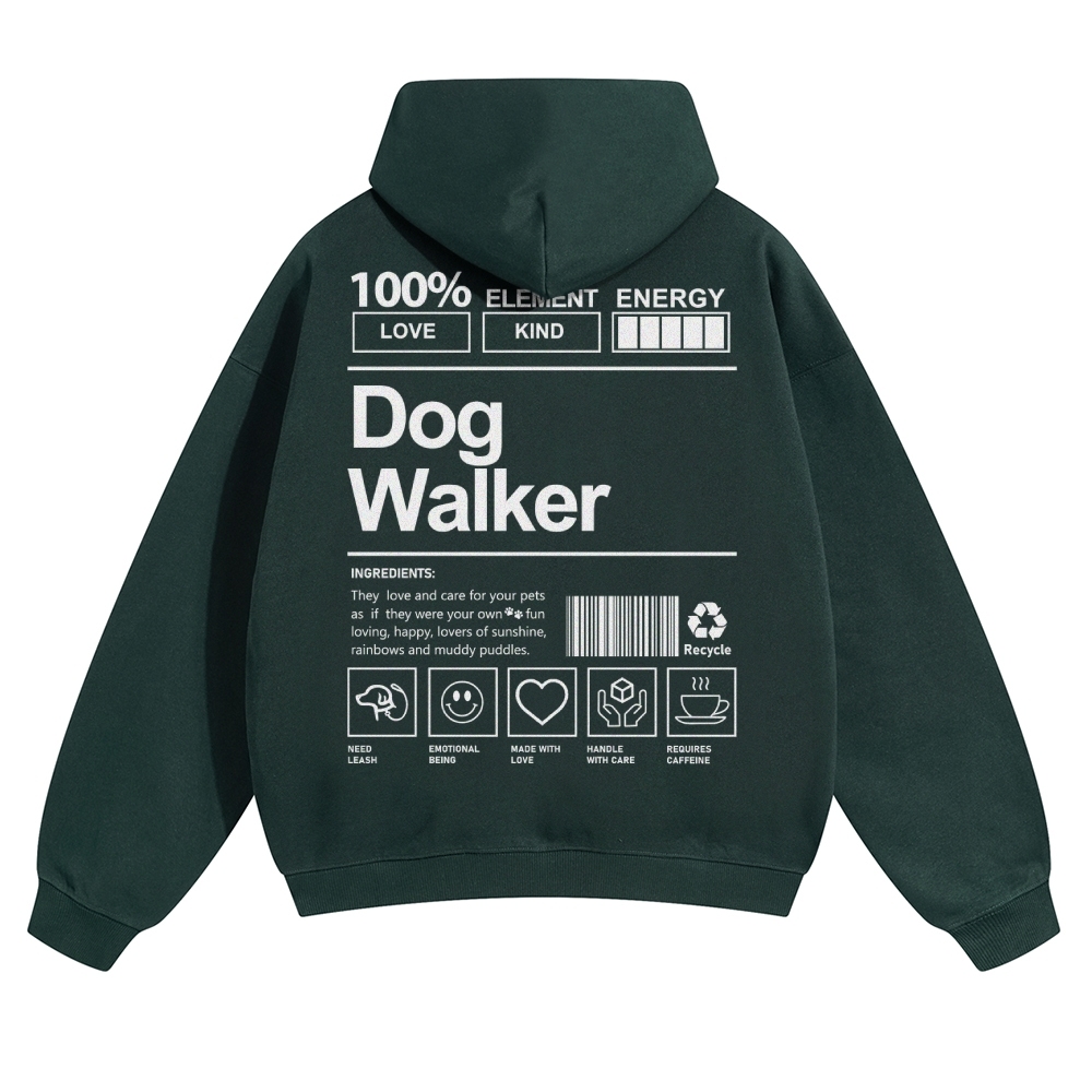 Dog Walker Unisex Casual Anime Print Hoodie-moweekender