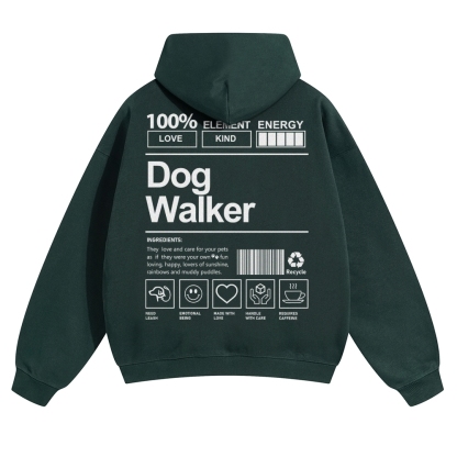 Dog Walker Unisex Casual Anime Print Hoodie-moweekender