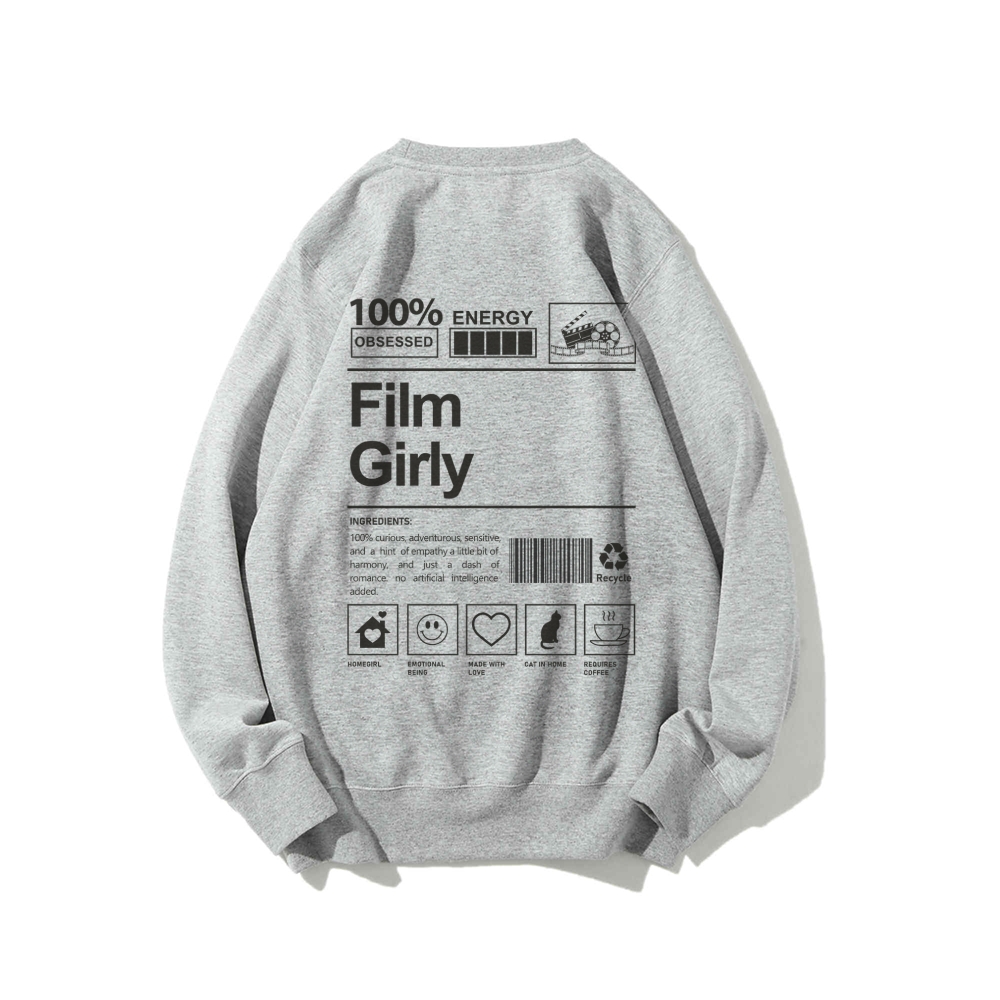 Film Giry Casual Crewneck Sweatshirt-moweekender