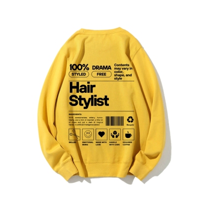 Hair Stylist Casual Crew Neck Sweatshirt-moweekender