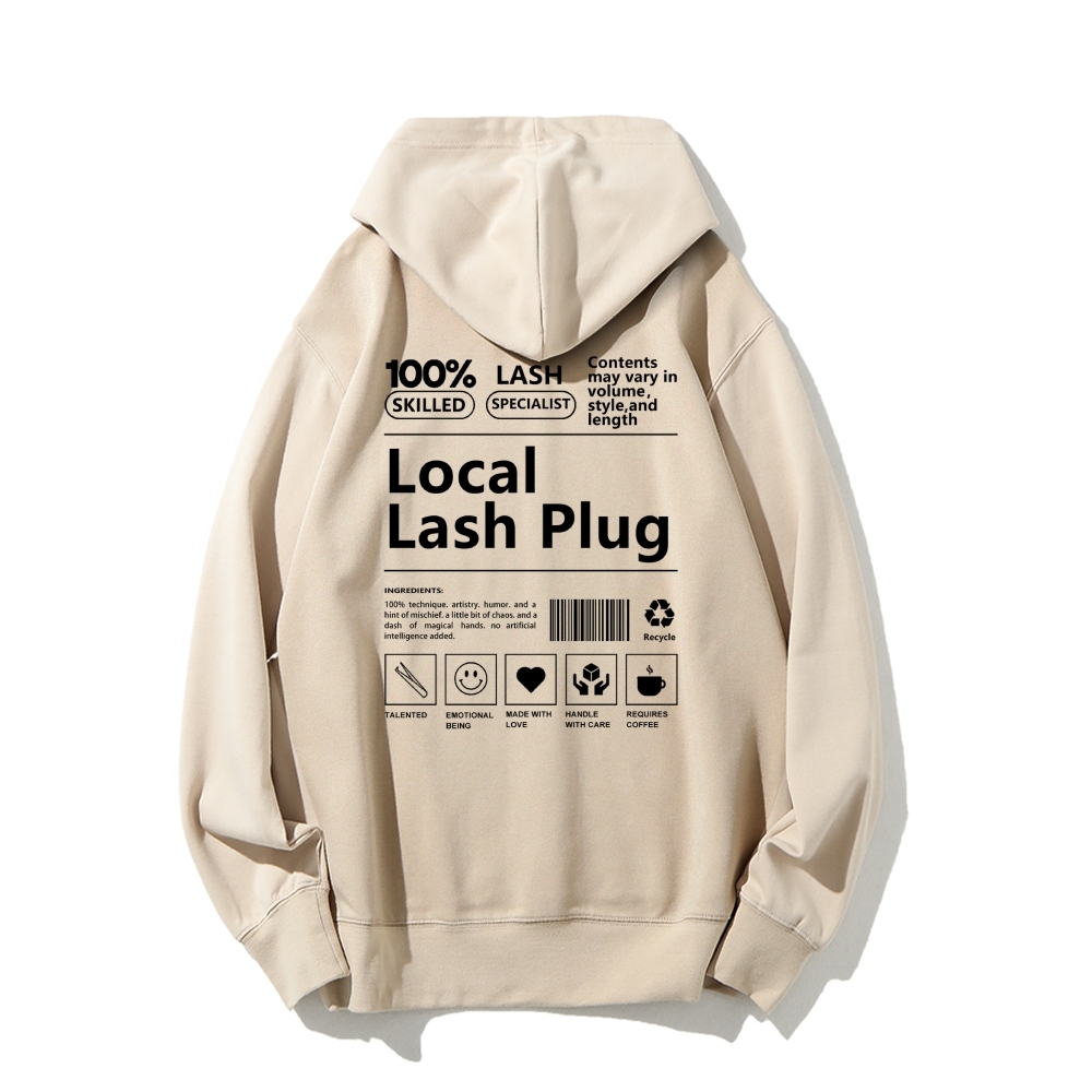 Local Last Plug Long Sleeved Hoodie-moweekender