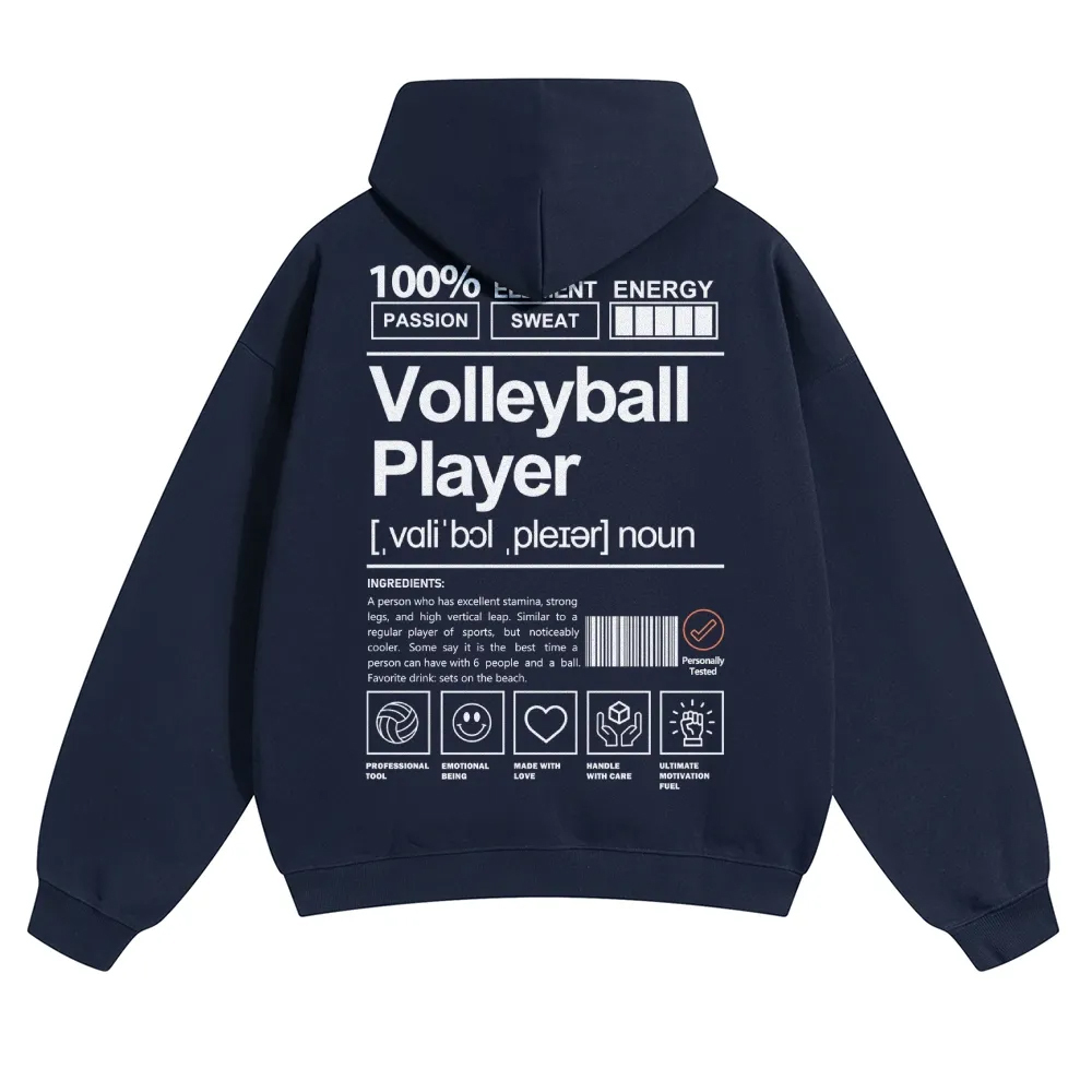 Volleyball Player Unisex Casual Anime Print Hoodie-moweekender
