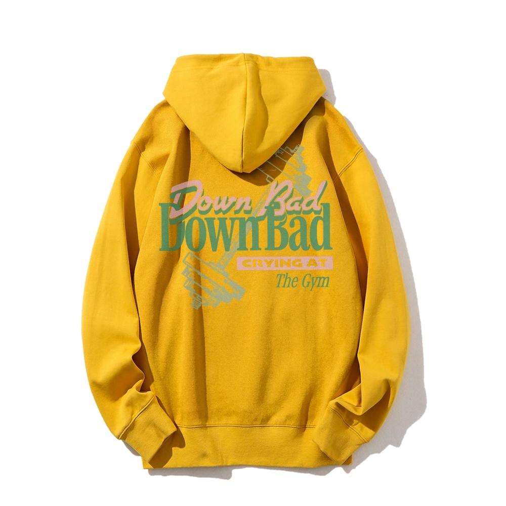 Down Bad Crying At The Gym Casual Hoodie