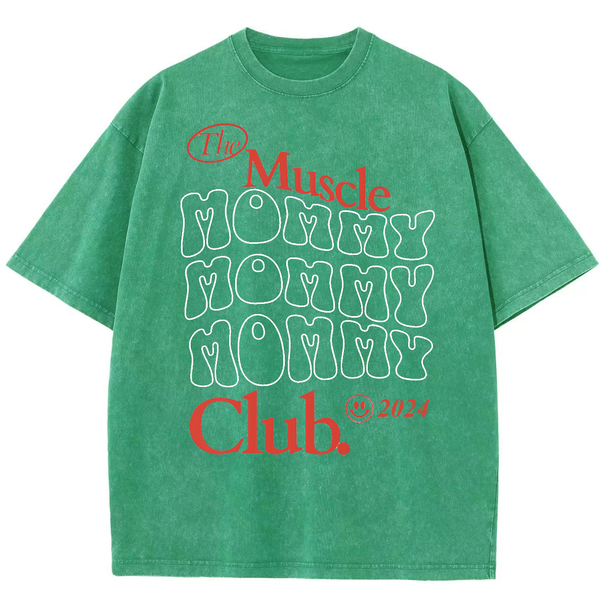 The Muscle Mommy Club Unisex Fit Washed Oversized T-Shirt-moweekender