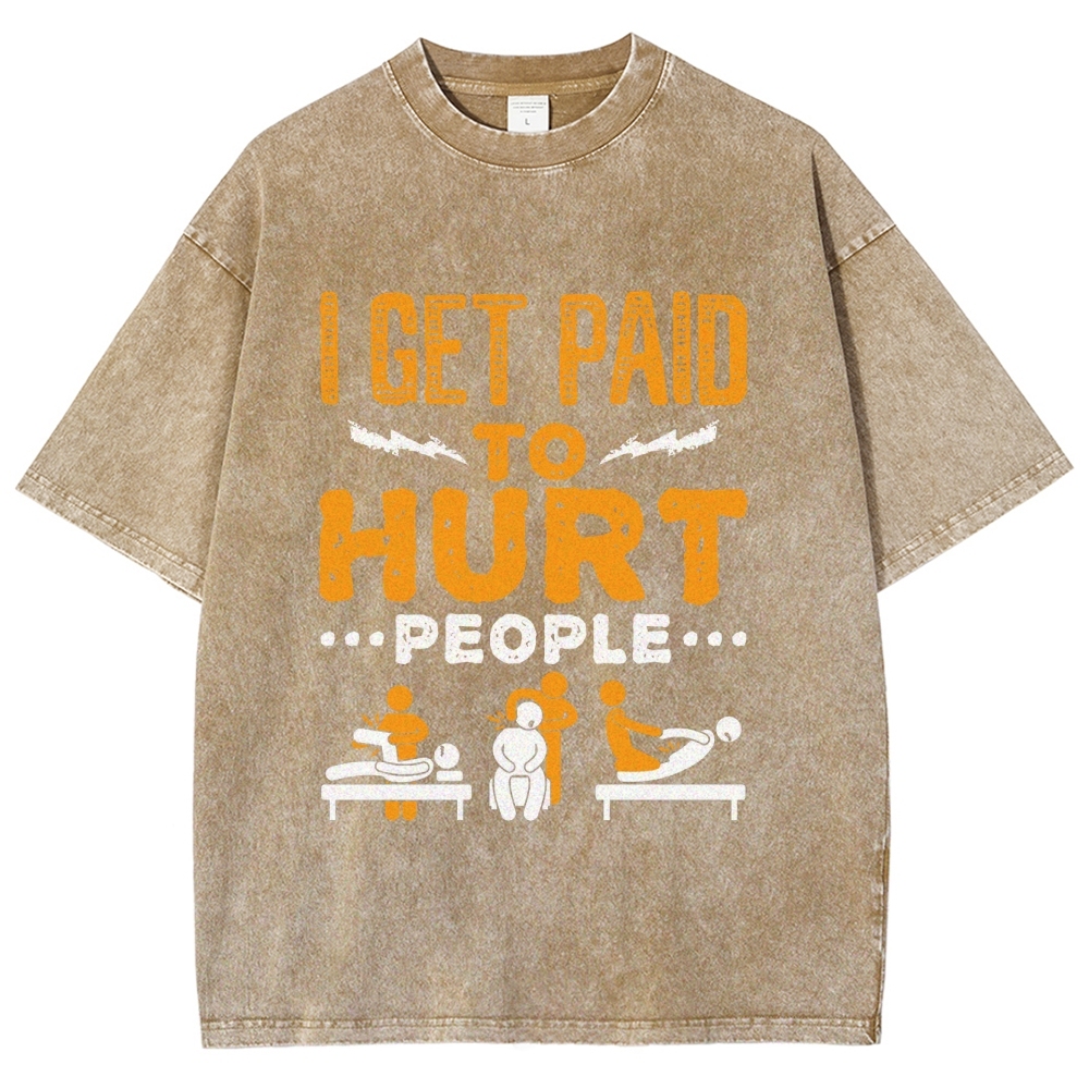 Physical Therapy Unisex Fit Washed T-Shirt-moweekender