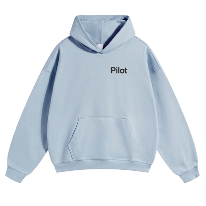 Pilot Solid Color Hoodie-moweekender
