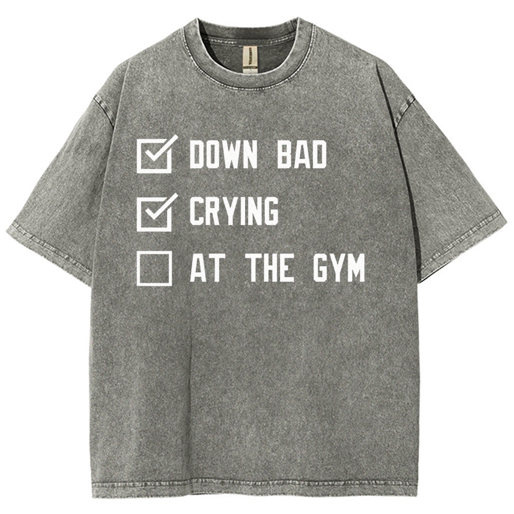 At The Gym Vintage Snowflake Washed T-Shirt-moweekender