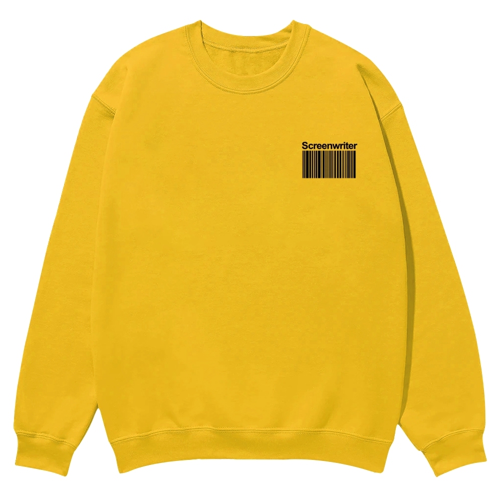 Screenwriter Printed Crew Neck Sweatshirt-moweekender