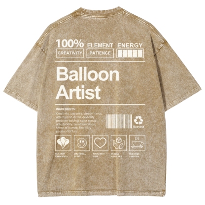 Balloon Artist Unisex Fit Washed T-Shirt-moweekender
