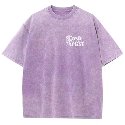 Lash Artist Vintage Snowflake Washed T-Shirt-moweekender