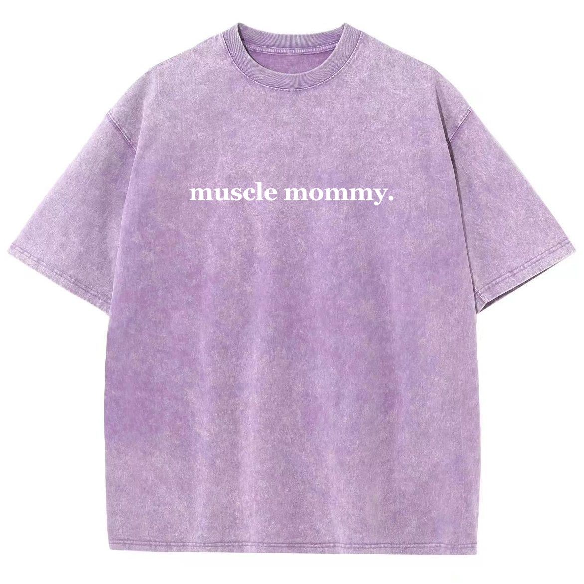Muscle Mommy Unisex Fit Washed Oversized T-Shirt-moweekender