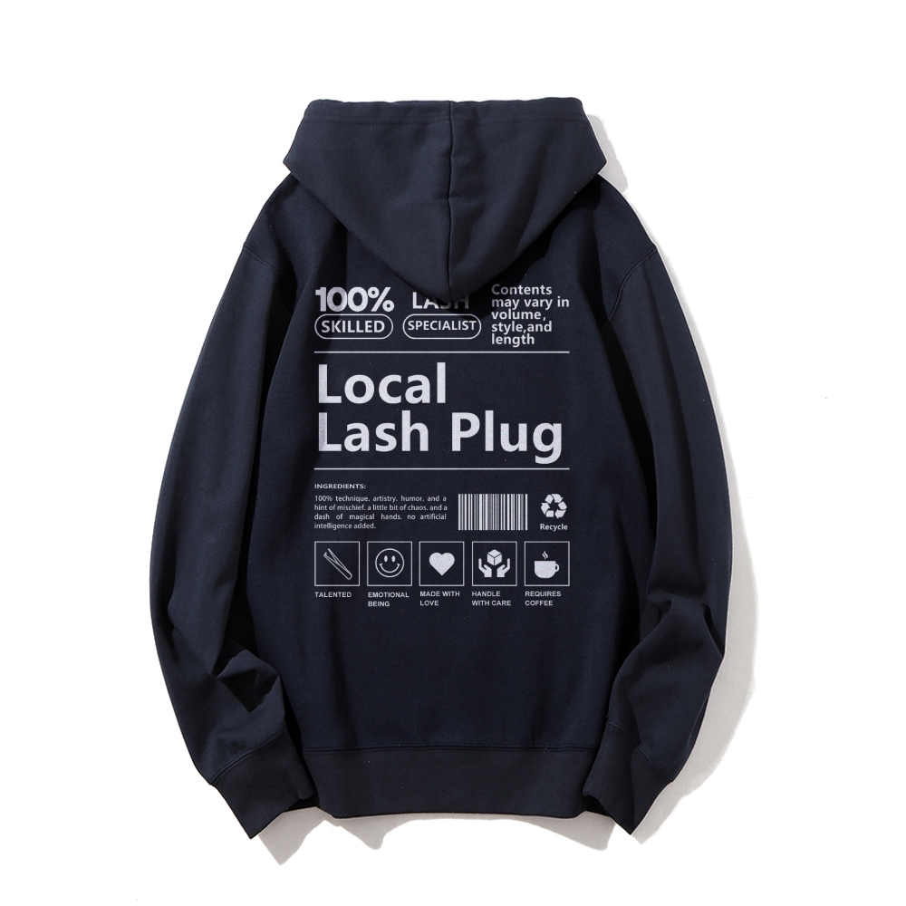 Local Last Plug Long Sleeved Hoodie-moweekender