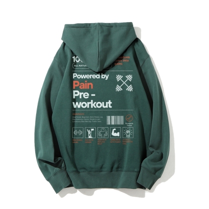 Powered By Pain Pre-Workout Casual Hoodie-moweekender