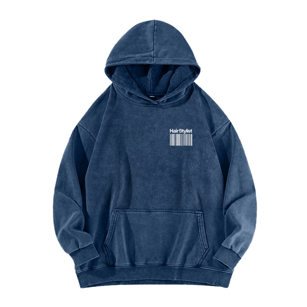 Hair Stylist Washed Hoodie-moweekender