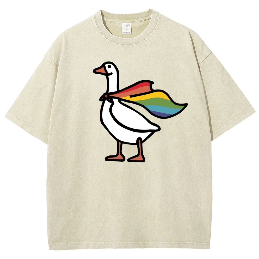 Goose Washed Oversized T-Shirt-moweekender