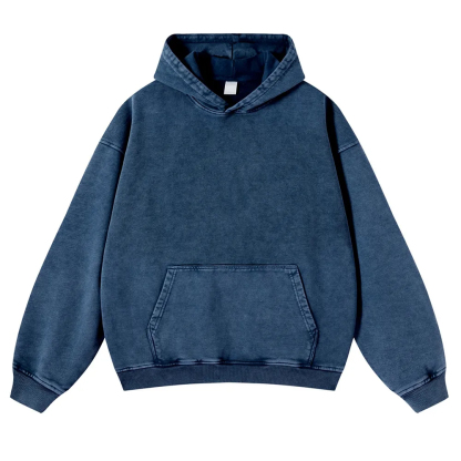 Dog Walker Printed Vintage Washed Hoodie-moweekender