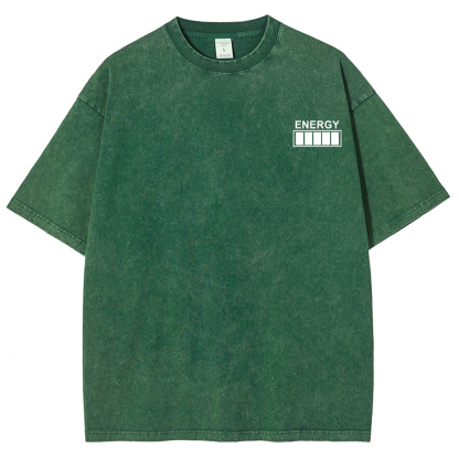 QR Code Customized Unisex Fit Washed T-Shirt