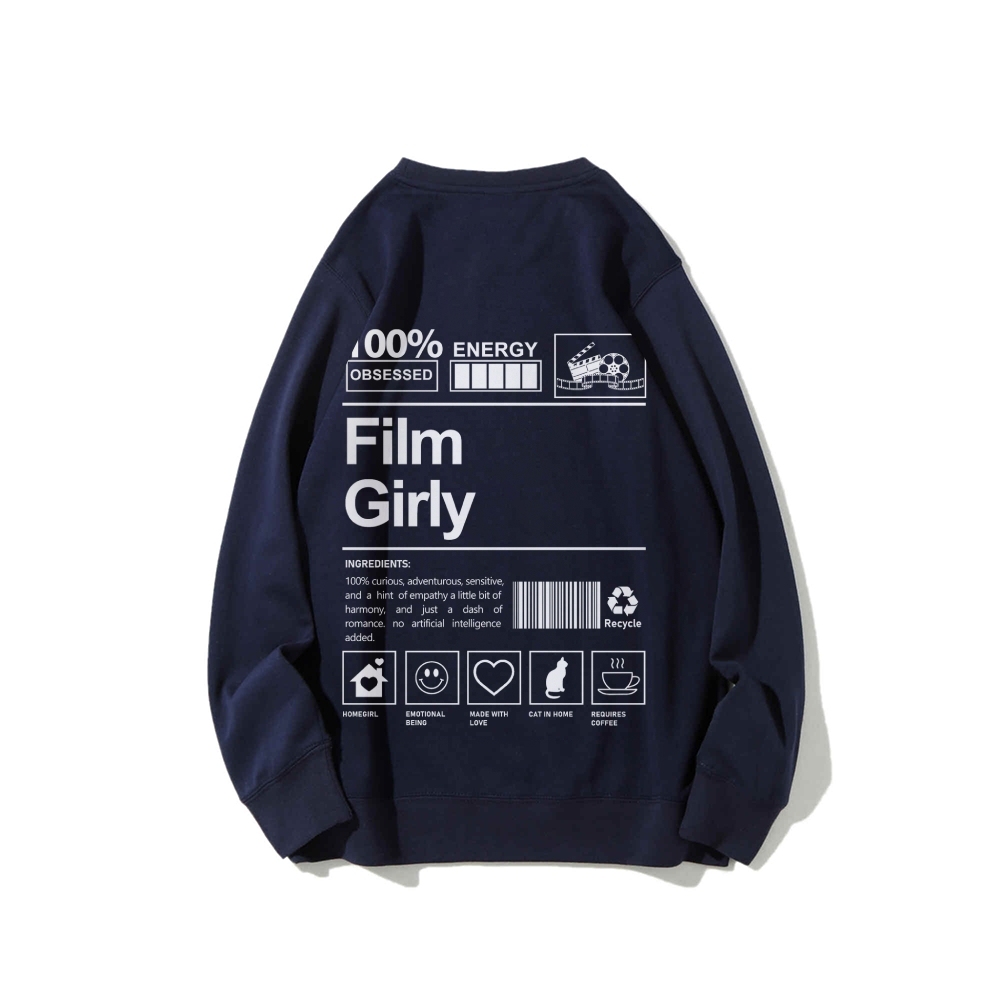 Film Giry Casual Crewneck Sweatshirt-moweekender