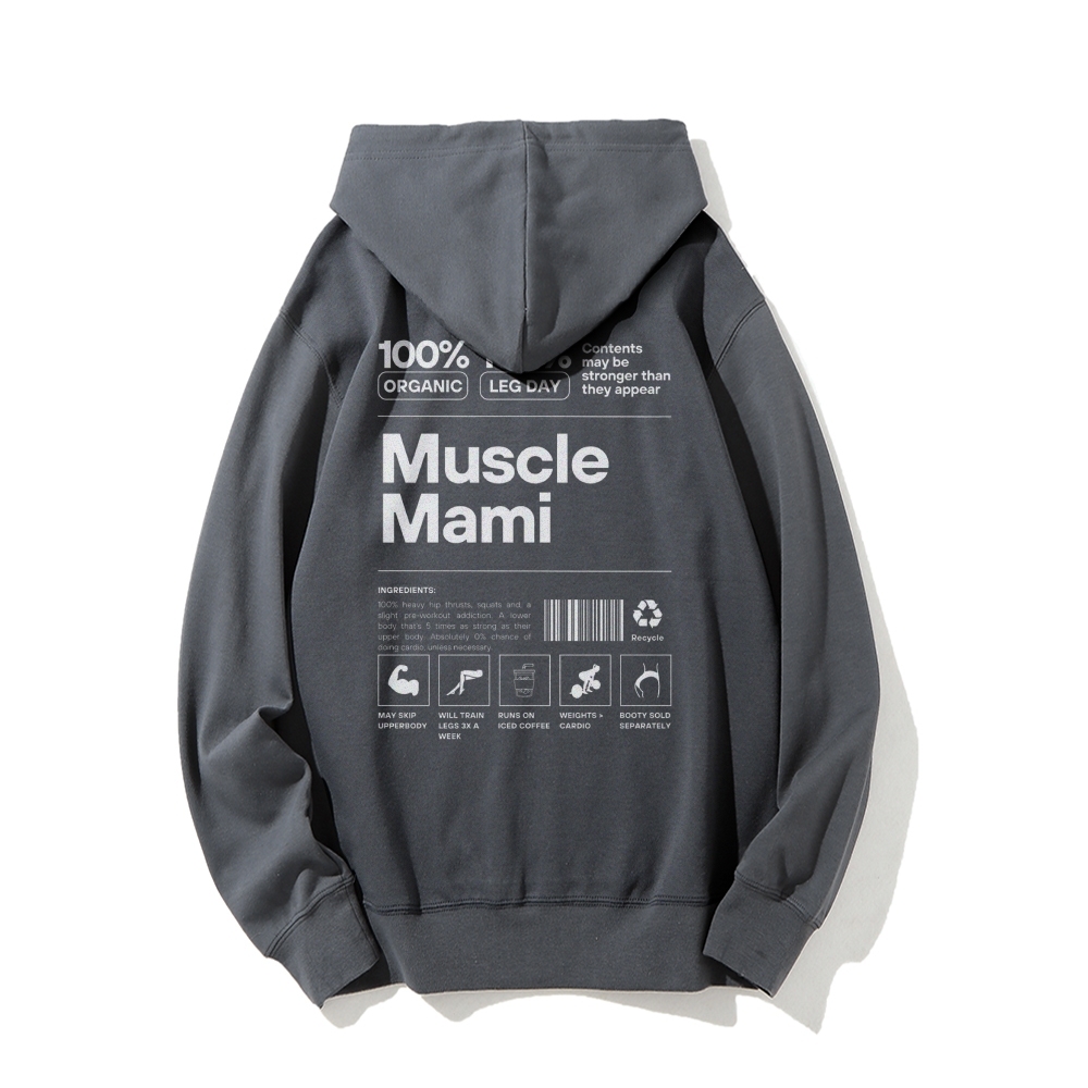 Muscle Mami Long sleeved Hoodie-moweekender