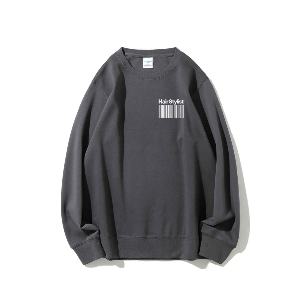 Hair Stylist Crew Neck Long Sleeve Sweatshirt-moweekender