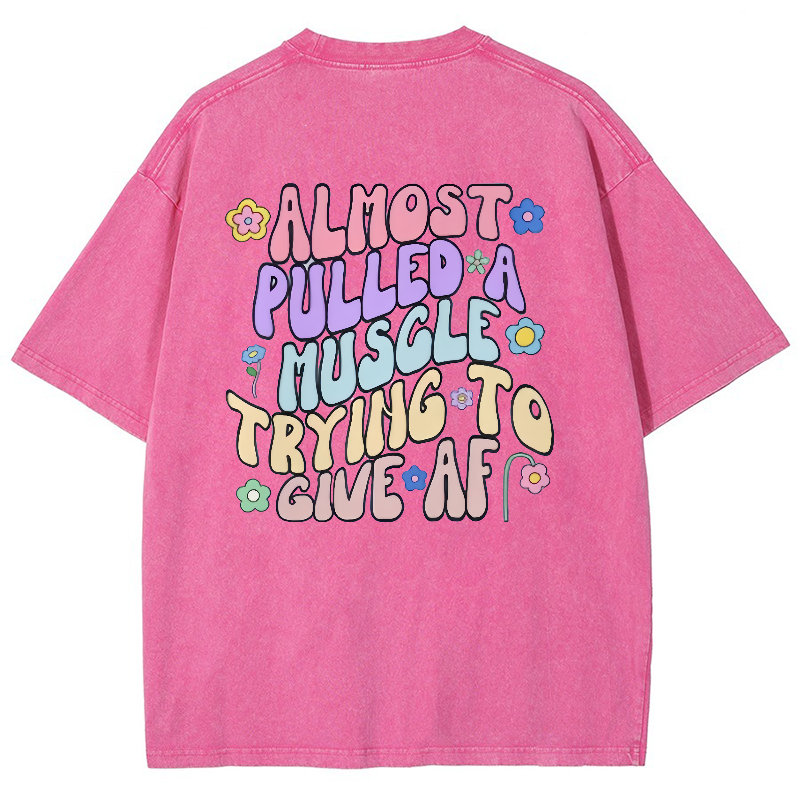 Almost Pulled A Muscle Trying To Give AF Vintage Snowflake Washed T-Shirt-moweekender