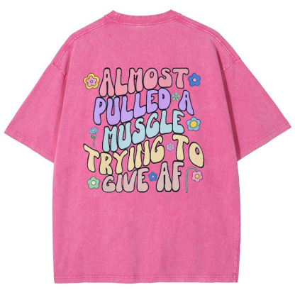 Almost Pulled A Muscle Trying To Give AF Vintage Snowflake Washed T-Shirt-moweekender