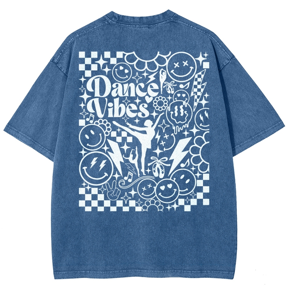 dance vibes Unisex Fit Washed T-Shirt-moweekender