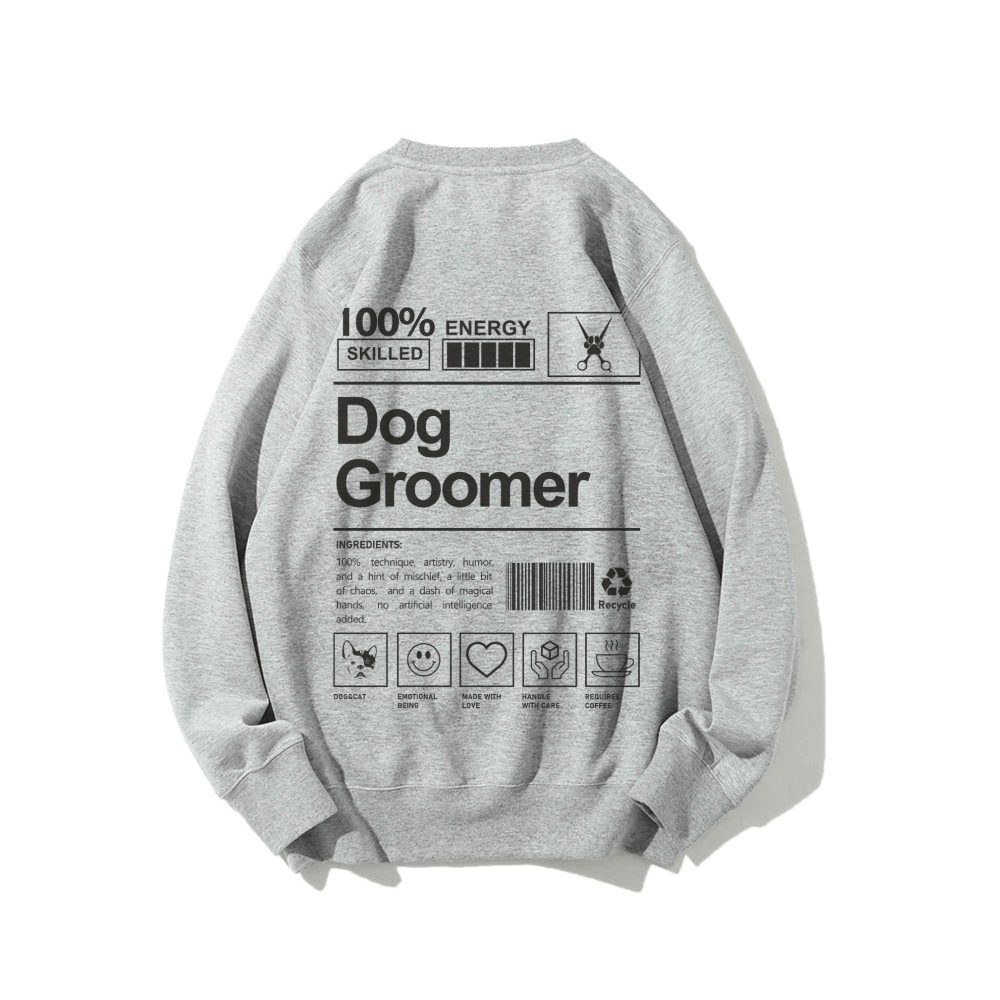 Dog Groomer Casual Crewneck Sweatshirt-moweekender
