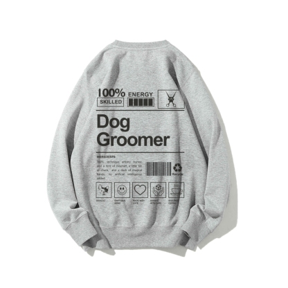 Dog Groomer Casual Crewneck Sweatshirt-moweekender