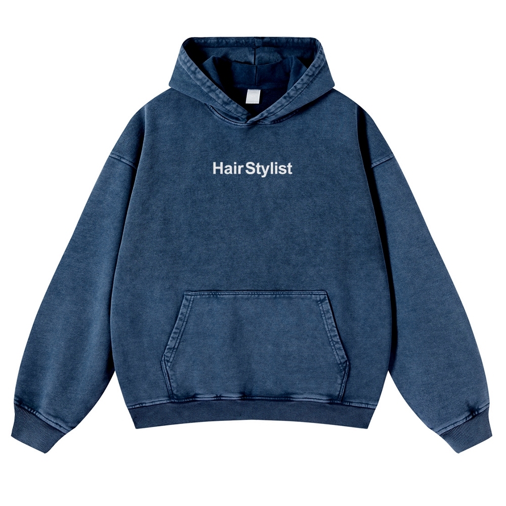 Hair Stylist Vintage Washed Hoodie-moweekender