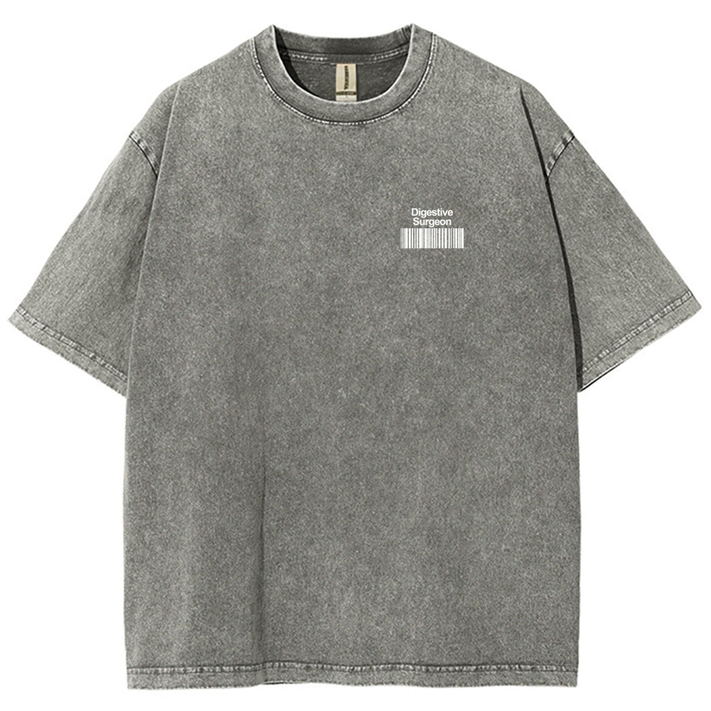 Digestive Surgeon Unisex Fit Washed T-Shirt-moweekender