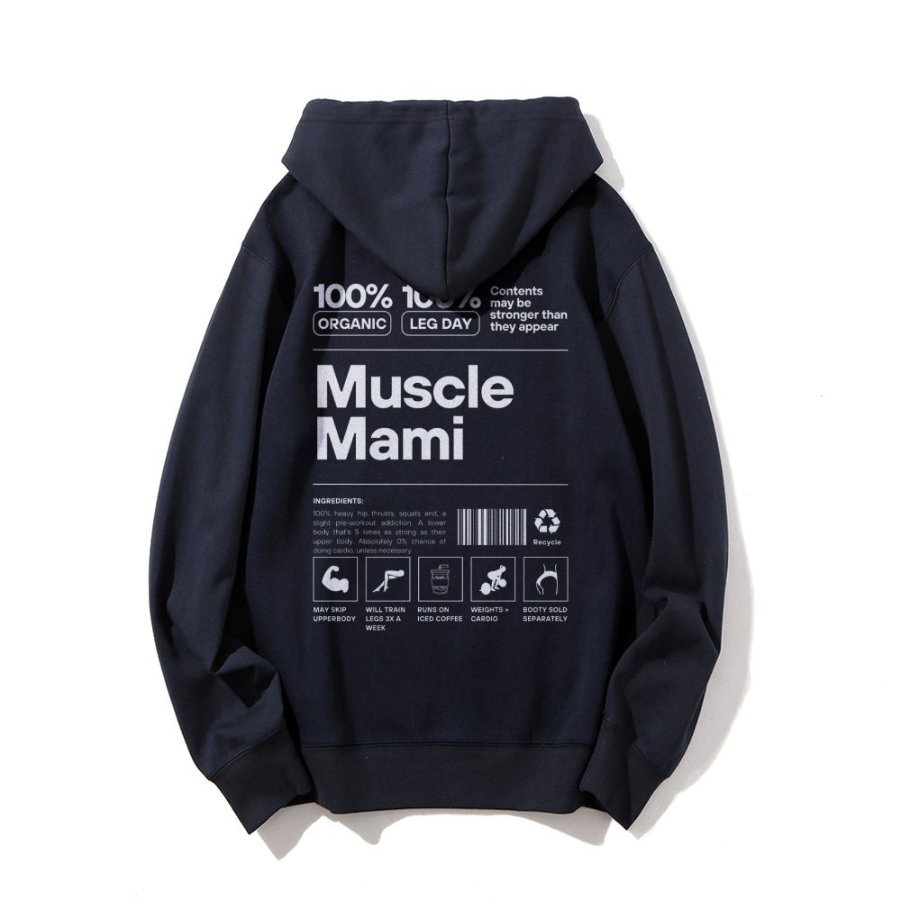 Muscle Mami Long sleeved Hoodie-moweekender