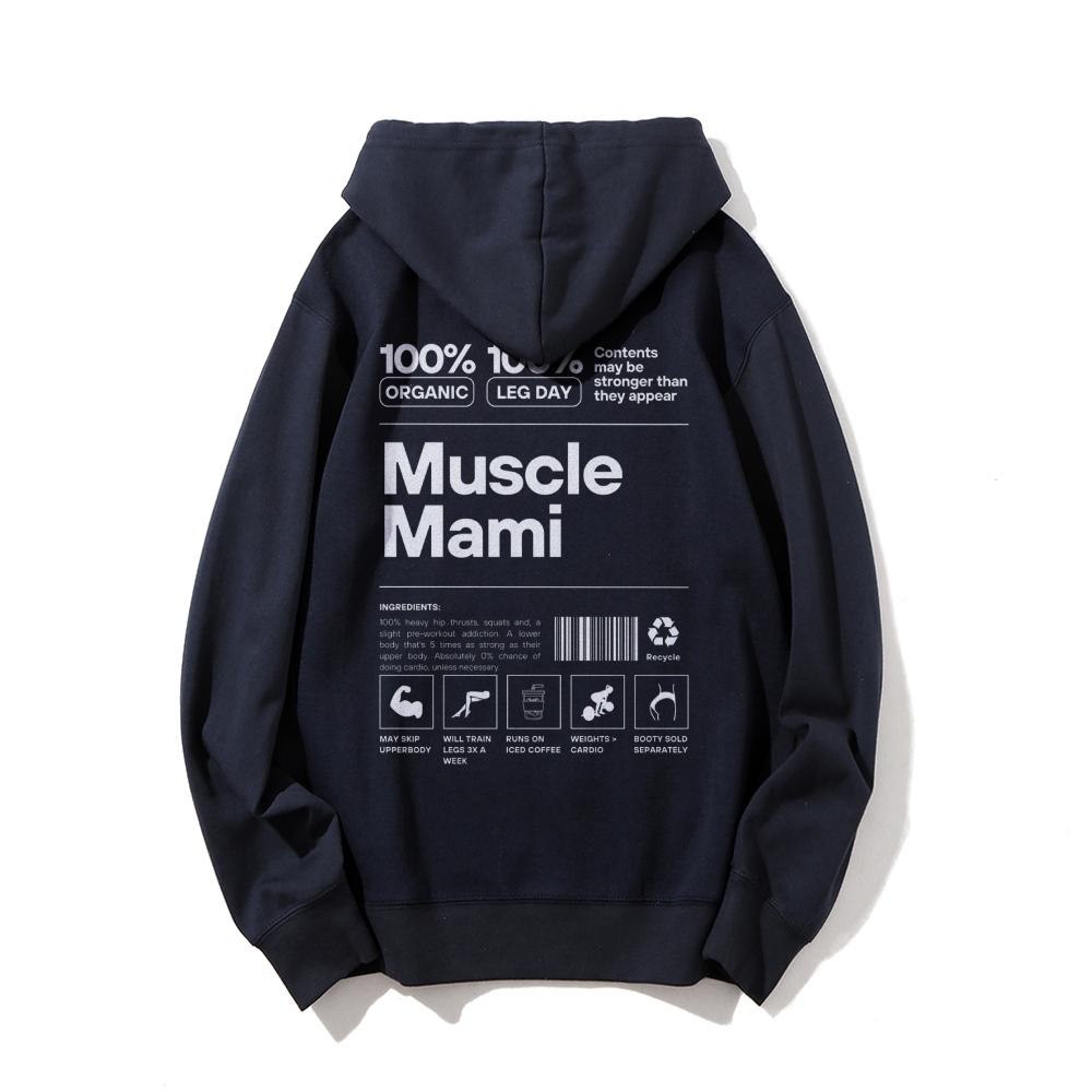 Muscle Mami Long sleeved Hoodie-moweekender