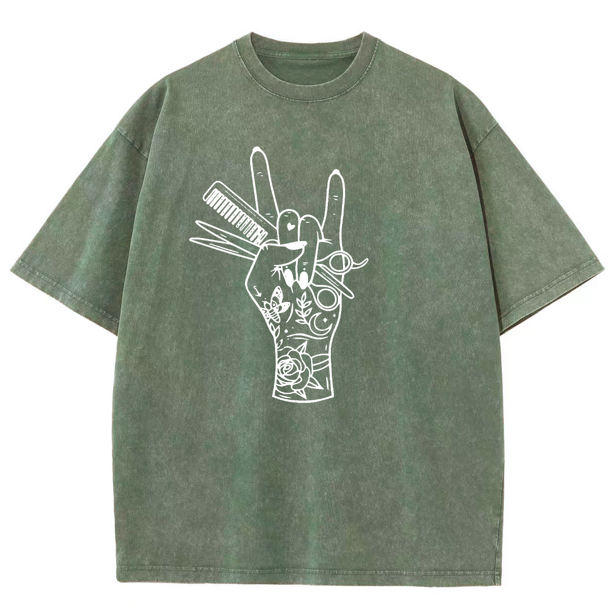 Hair Stylist Unisex Fit Washed T-Shirt-moweekender