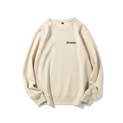 Braider Artist Casual Crewneck Sweatshirt-moweekender