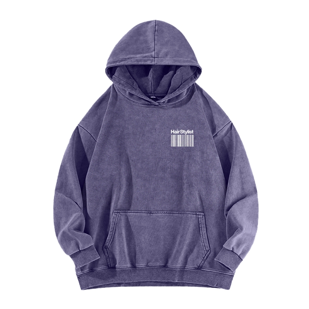 Hair Stylist Washed Hoodie-moweekender