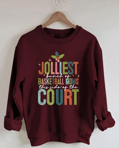Sport Basketball Moms Printed Sweatshirt-moweekender